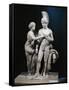 Marble Imperial Group Statue of Hadrian and Sabina Portrayed as Mars and Venus-null-Framed Stretched Canvas