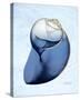 Marble Indigo Snail 2-Albert Koetsier-Stretched Canvas