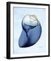 Marble Indigo Snail 2-Albert Koetsier-Framed Photo