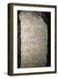 Marble Inscription Found in Roman Baths and Swimming Pools, Caldes De Montbuy, Catalonia, Spain-null-Framed Giclee Print