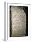 Marble Inscription Found in Roman Baths and Swimming Pools, Caldes De Montbuy, Catalonia, Spain-null-Framed Giclee Print