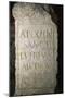 Marble Inscription Found in Roman Baths and Swimming Pools, Caldes De Montbuy, Catalonia, Spain-null-Mounted Giclee Print