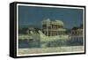 Marble Junk at the Summer Palace in Peking-null-Framed Stretched Canvas