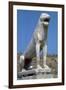 Marble lion at Delos in Greece, 7th century BC-Unknown-Framed Giclee Print