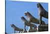 Marble lions at Delos in Greece, 7th century BC-Unknown-Stretched Canvas