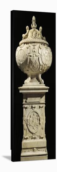 Marble Monument with Heart of King of France Francis I-Pierre Bontemps-Stretched Canvas