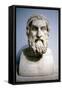 Marble Portrait Bust Said to Be of Sophocles, Athenian Writer of Tragedies-null-Framed Stretched Canvas