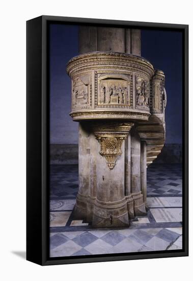 Marble Pulpit Designed-Filippo Brunelleschi-Framed Stretched Canvas