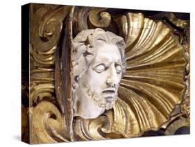 Marble Sculpture Depicting Head of St John the Baptist-Pierre Puget-Stretched Canvas