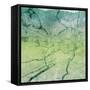 Marble Soft Sea-Jace Grey-Framed Stretched Canvas