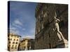 Marble Statue Copy of Michael Angelos David, Piazza Della Signoria, Florence, Tuscany, Italy-Christian Kober-Stretched Canvas