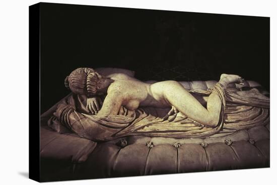 Marble Statue Depicting a Sleeping Hermaphroditus-null-Stretched Canvas