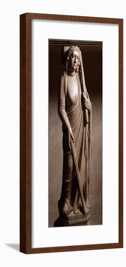 Marble Statue, Detail of Tomb of Filippo Sangineto-null-Framed Giclee Print