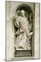 Marble Statue in Central Nave of St. Peter's Basilica, Rome, Vatican City, 16th-17th Century-null-Mounted Giclee Print