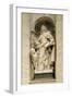 Marble Statue in Central Nave of St. Peter's Basilica, Rome, Vatican City, 16th-17th Century-null-Framed Giclee Print