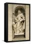 Marble Statue in Central Nave of St. Peter's Basilica, Rome, Vatican City, 16th-17th Century-null-Framed Stretched Canvas