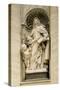 Marble Statue in Central Nave of St. Peter's Basilica, Rome, Vatican City, 16th-17th Century-null-Stretched Canvas