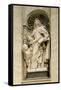 Marble Statue in Central Nave of St. Peter's Basilica, Rome, Vatican City, 16th-17th Century-null-Framed Stretched Canvas