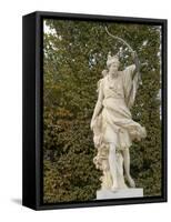 Marble Statue in Gardens, Versailles, France-Lisa S. Engelbrecht-Framed Stretched Canvas