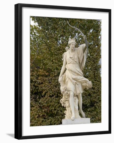 Marble Statue in Gardens, Versailles, France-Lisa S. Engelbrecht-Framed Photographic Print