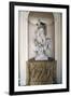 Marble Statue in Niche, Chabert Castle-null-Framed Giclee Print