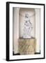 Marble Statue in Niche, Chabert Castle-null-Framed Giclee Print