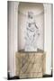 Marble Statue in Niche, Chabert Castle-null-Mounted Giclee Print