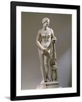 Marble Statue of Aphrodite of Cnidus, Copy of a Greek Original by Praxiteles-null-Framed Giclee Print