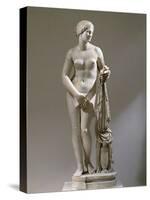 Marble Statue of Aphrodite of Cnidus, Copy of a Greek Original by Praxiteles-null-Stretched Canvas