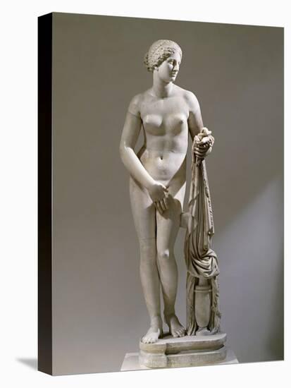 Marble Statue of Aphrodite of Cnidus, Copy of a Greek Original by Praxiteles-null-Stretched Canvas