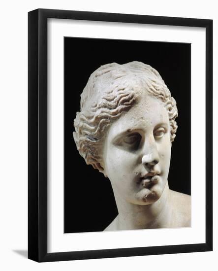 Marble Statue of Aphrodite of Milos known as "Venus De Milo" from the Island of Milos, Greece-null-Framed Giclee Print