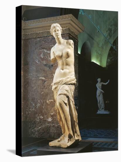 Marble Statue of Aphrodite of Milos known as "Venus De Milo" from the Island of Milos-null-Stretched Canvas