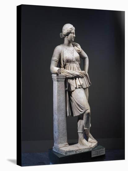 Marble Statue of Artemis, Copy of Greek Original of 4th Century B.C.-null-Stretched Canvas