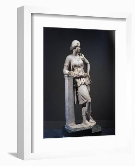 Marble Statue of Artemis, Copy of Greek Original of 4th Century B.C.-null-Framed Giclee Print