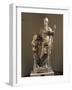 Marble Statue of Athena with Snake-null-Framed Giclee Print