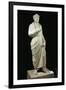 Marble Statue of Emperor Julian the Apostate, Wearing Greek Philosopher Toga and Pagan Priest Crown-null-Framed Giclee Print