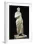 Marble Statue of Emperor Julian the Apostate, Wearing Greek Philosopher Toga and Pagan Priest Crown-null-Framed Giclee Print