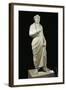 Marble Statue of Emperor Julian the Apostate, Wearing Greek Philosopher Toga and Pagan Priest Crown-null-Framed Giclee Print