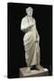 Marble Statue of Emperor Julian the Apostate, Wearing Greek Philosopher Toga and Pagan Priest Crown-null-Stretched Canvas