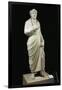 Marble Statue of Emperor Julian the Apostate, Wearing Greek Philosopher Toga and Pagan Priest Crown-null-Framed Giclee Print