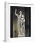 Marble Statue of Emperor Trajan with Armor-null-Framed Giclee Print