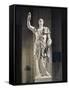 Marble Statue of Emperor Trajan with Armor-null-Framed Stretched Canvas