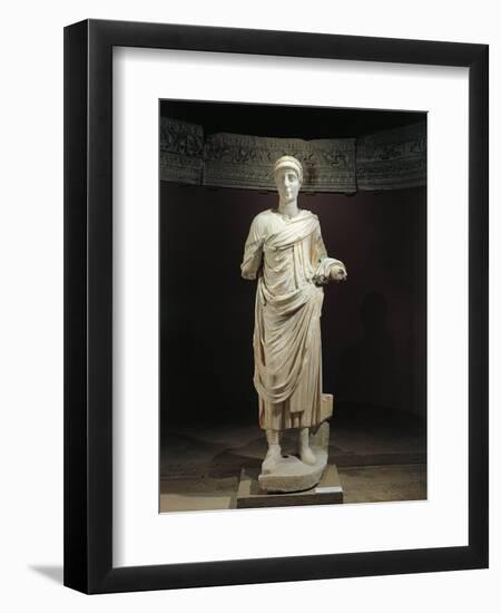 Marble Statue of Emperor Valentinian II-null-Framed Giclee Print