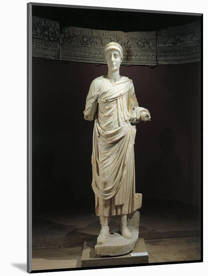 Marble Statue of Emperor Valentinian II-null-Mounted Giclee Print