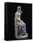 Marble Statue of Enthroned Zeus, from Demirci, Turkey-null-Framed Stretched Canvas