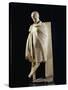 Marble Statue of Ephebe Athlete Wrapped in Chlamys, from Aydin-null-Stretched Canvas