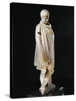 Marble Statue of Ephebe Athlete Wrapped in Chlamys, from Aydin-null-Stretched Canvas