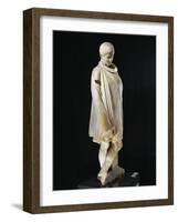 Marble Statue of Ephebe Athlete Wrapped in Chlamys, from Aydin-null-Framed Giclee Print