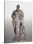 Marble Statue of Farnese Hercules-null-Stretched Canvas