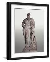 Marble Statue of Farnese Hercules-null-Framed Giclee Print